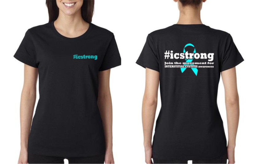 Interstitial Cystitis ICStrong Ladies Short Sleeve Shirt